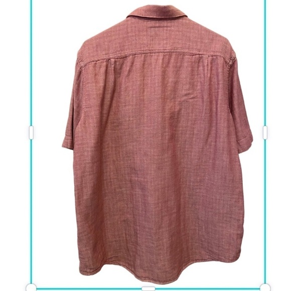 TASSO ELBA Island Button Front Short Sleeve Shirt - Picture 2 of 5